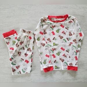 Burts Bees Size 5t Christmas Snow Globe Pajamas